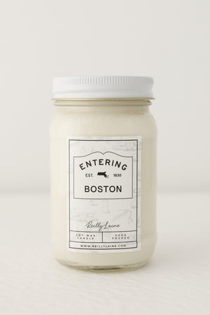 Now Entering: Boston Candle Label