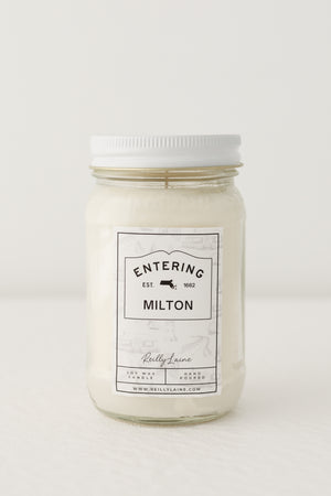 Now Entering: Milton Candle Label