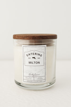 Now Entering: Milton Candle Label