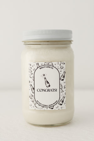 Congrats Candle Label