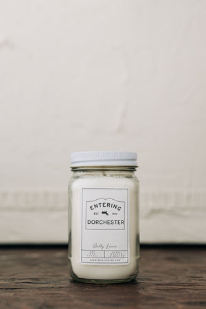 Now Entering: Dorchester Candle Label