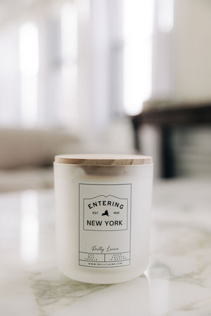 Now Entering: New York Candle Label